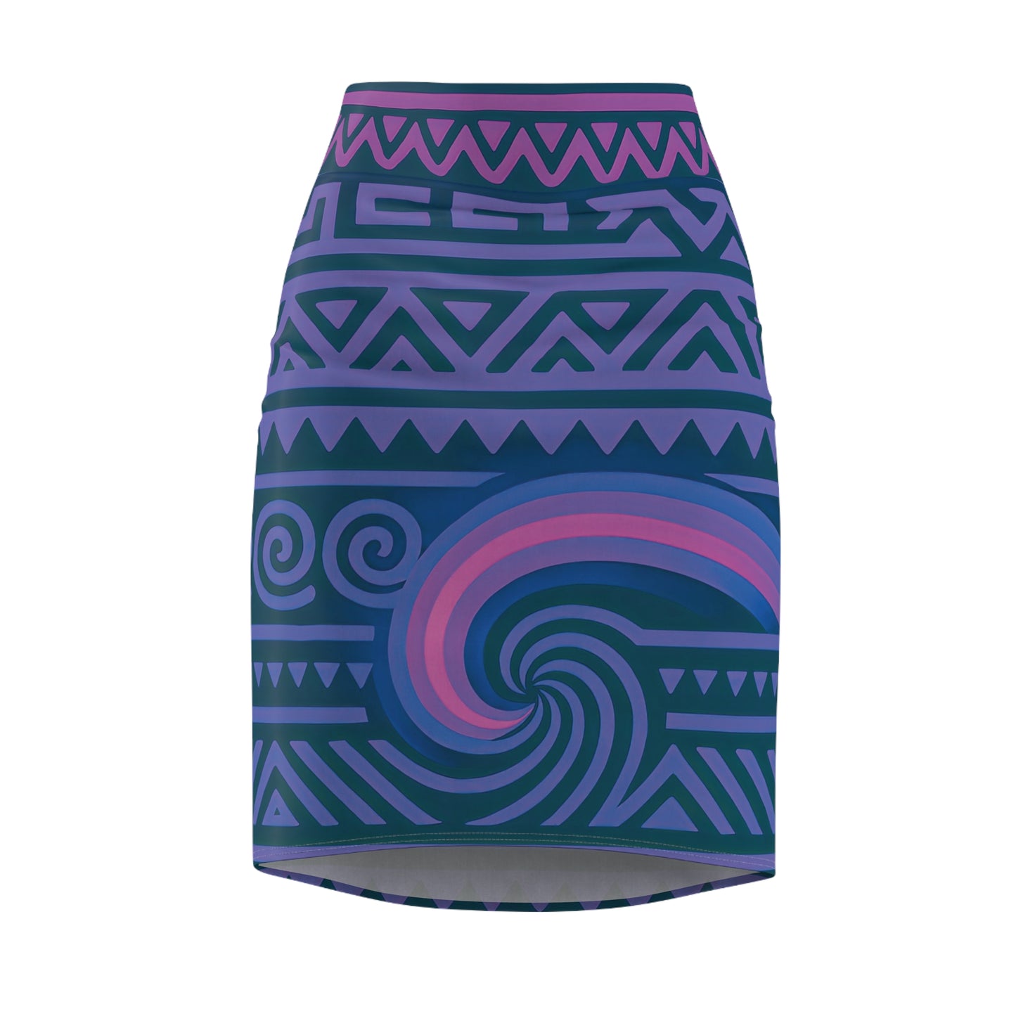 Solar Drift Women's Pencil Skirt (All Over Print)