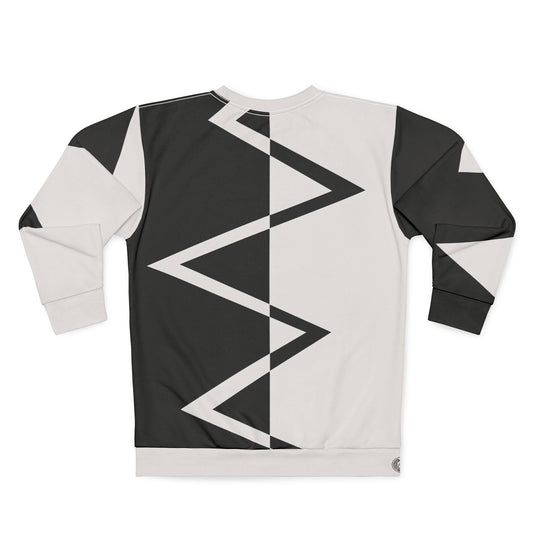 Black Peak Frequency Unisex Sweatshirt (All Over Print)