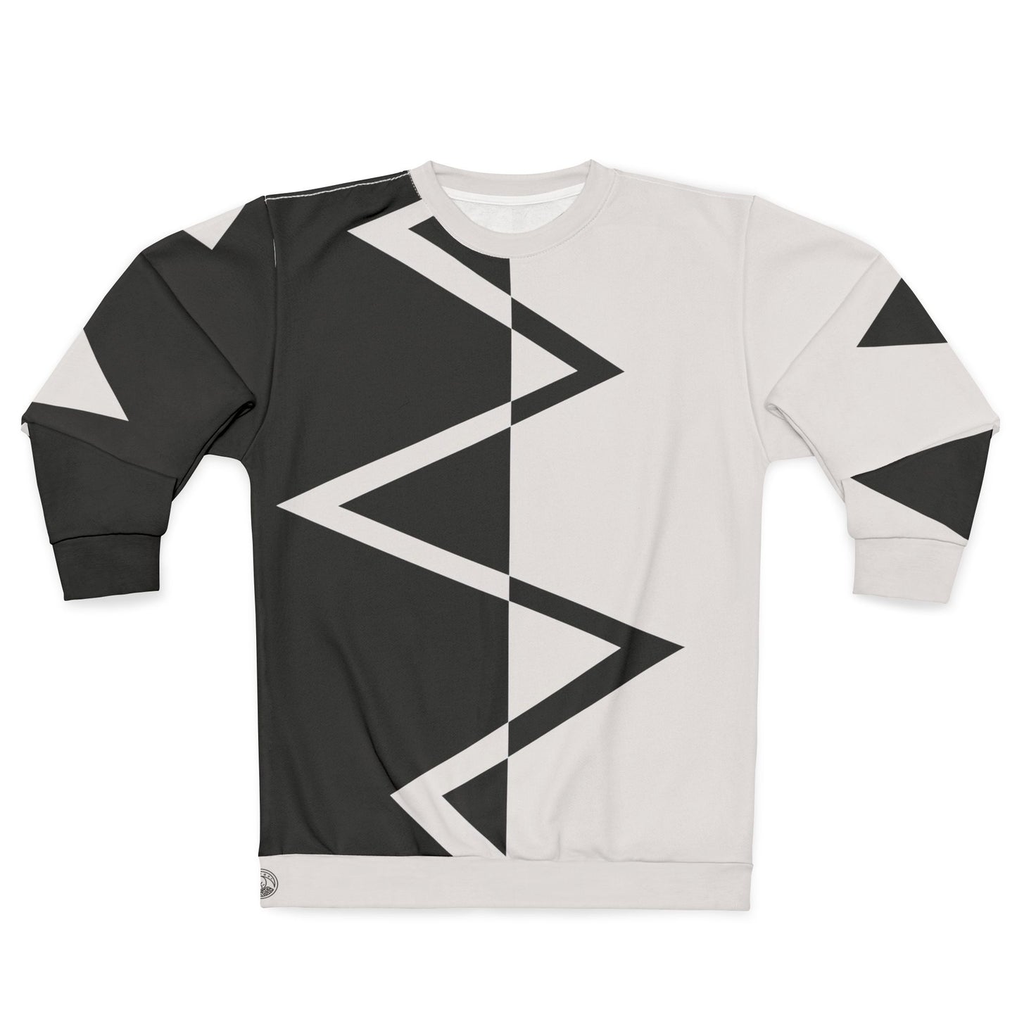 Black Peak Frequency Unisex Sweatshirt (All Over Print)